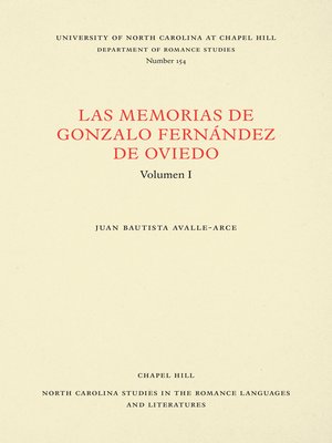 cover image of Las Memorias de Gonzalo Fernández de Oviedo